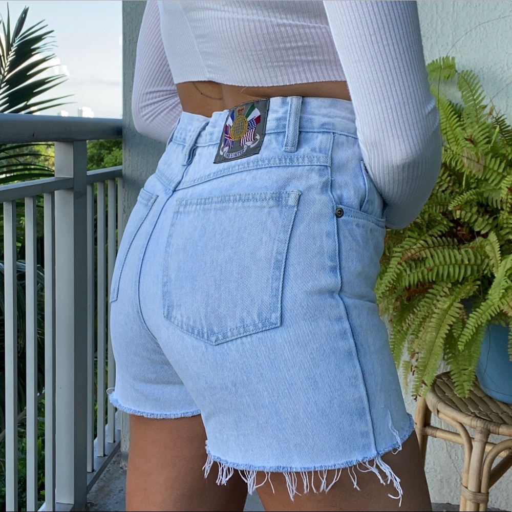 The Limited Light Blue Denim Jean Shorts